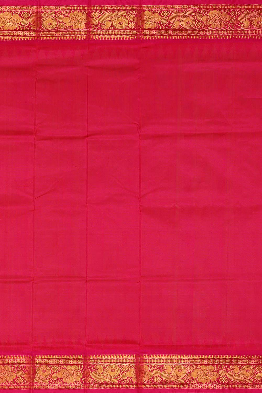 Image of Uppada Silk Bright Green Colour Saree