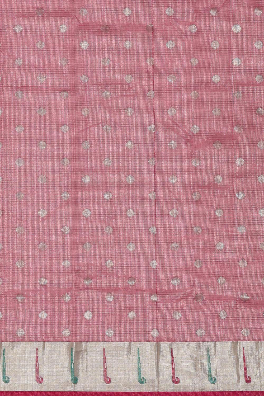 Collection of Kota Silvery Pink Colour Saree in a gallery layout