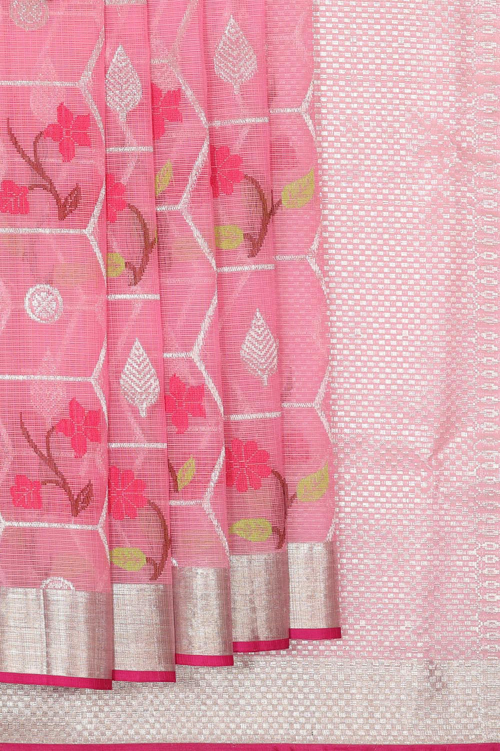 Collection of Kota Rose Pink Colour Saree in a gallery layout