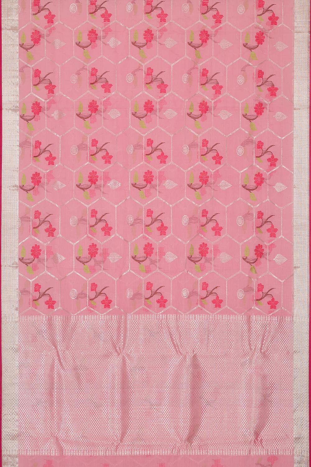 Collection of Kota Rose Pink Colour Saree in a gallery layout