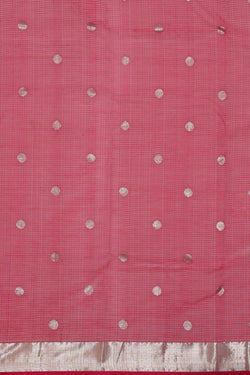 Collection of Zari Kota Lavender Pink Colour Saree in a gallery layout