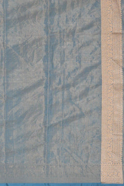 Collection of Banarasi Tissue Silk Bluish Grey Saree in a gallery layout