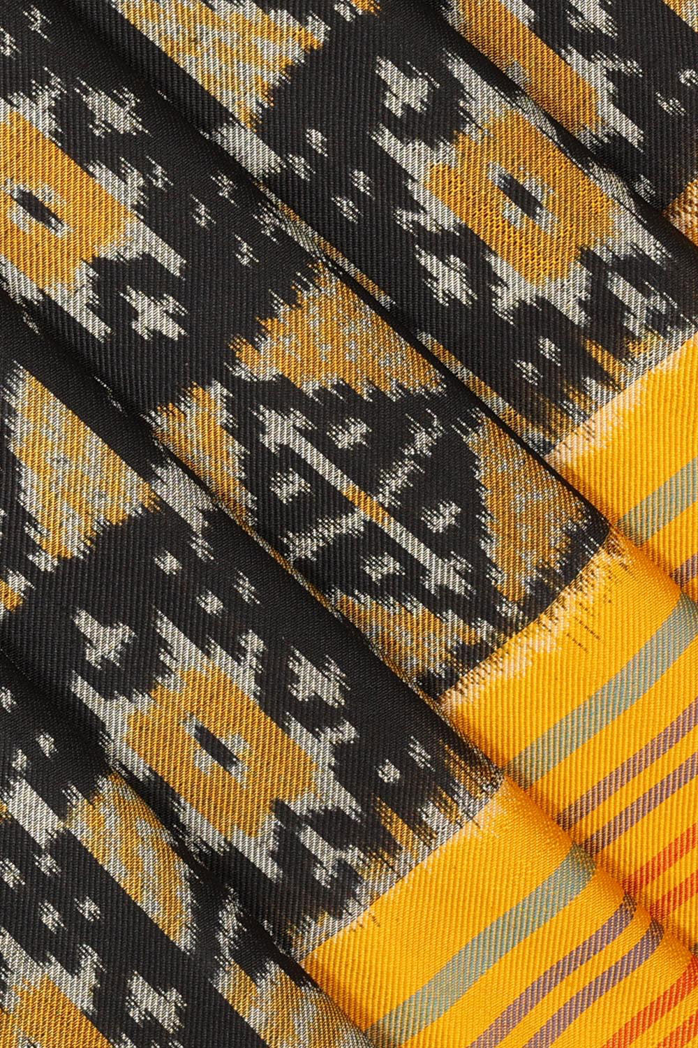 Image of Twill Patola Black Colour Saree