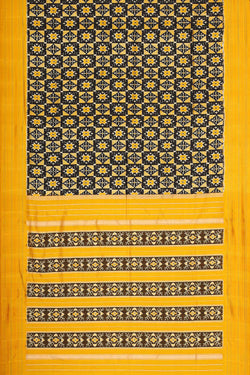 Collection of Twill Patola Black Colour Saree in a gallery layout