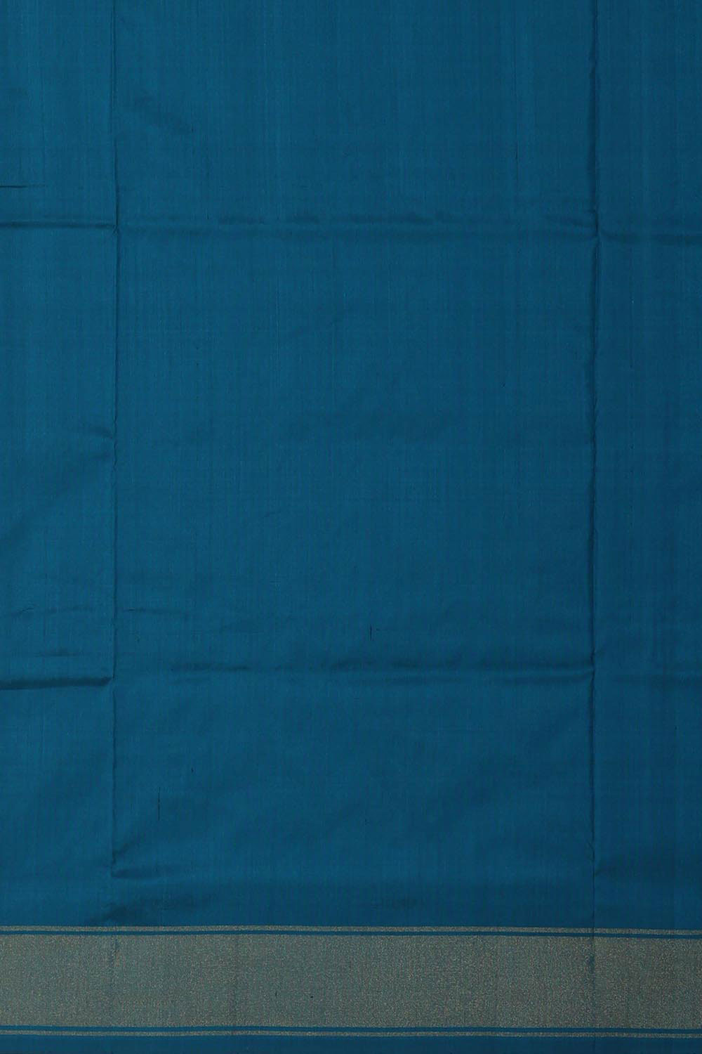 Image of Pochampally Ikat Silk Blue Saree