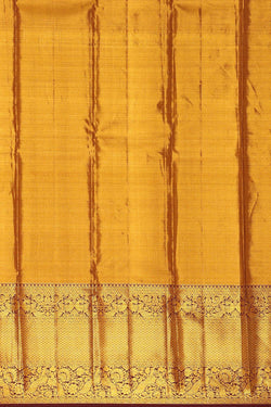 Image of Kanchipattu Golden Brown Tissue Brocade Saree