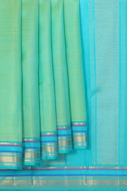 Collection of Arani Silk Light Green Saree in a gallery layout