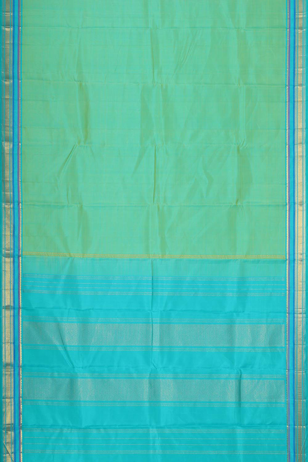 Collection of Arani Silk Light Green Saree in a gallery layout