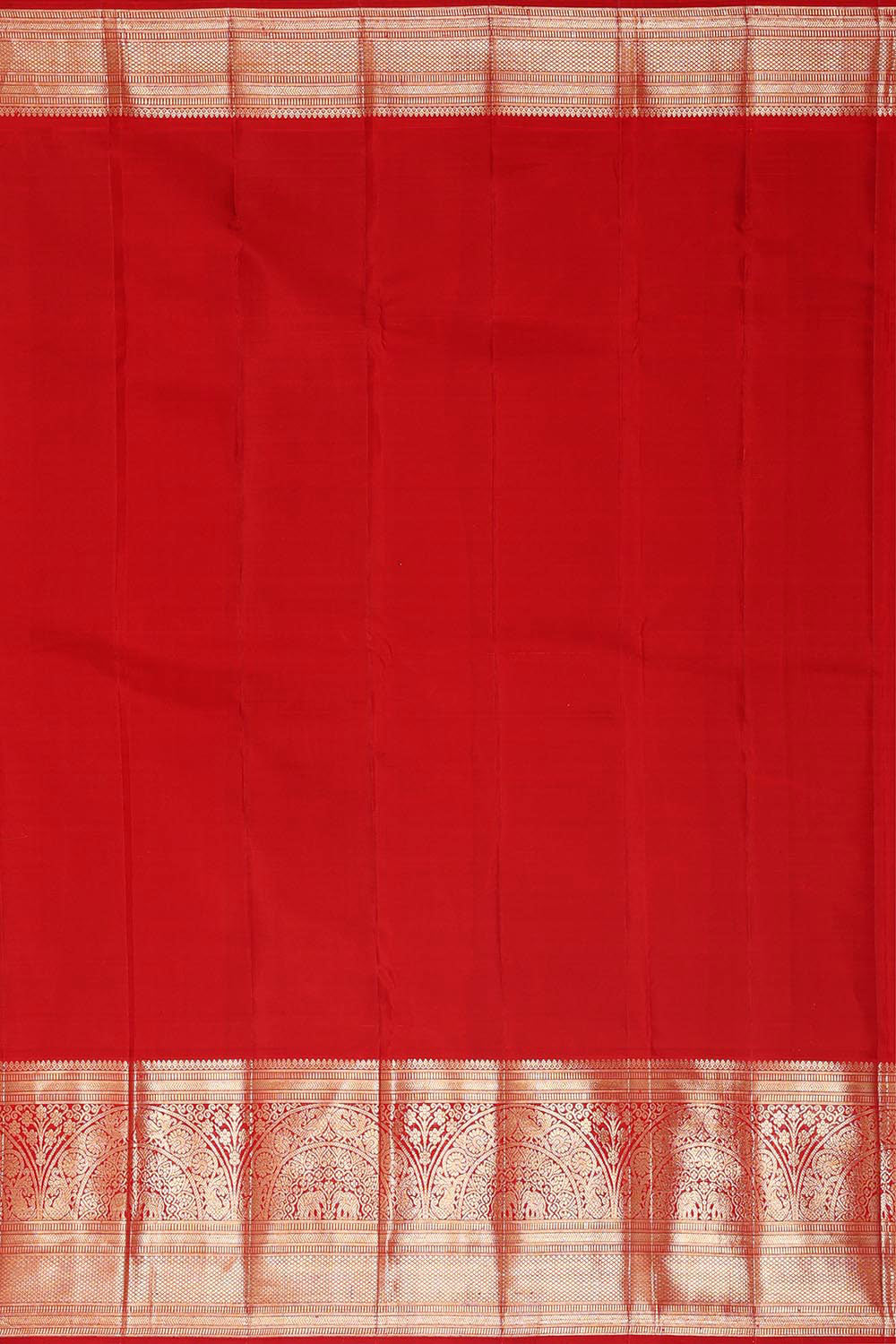 Image of Arani Pattu Dark Green Brocade Saree