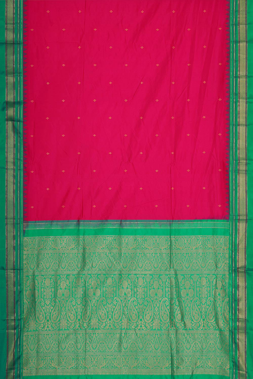 Narayanpet Silk Rani Pink Saree