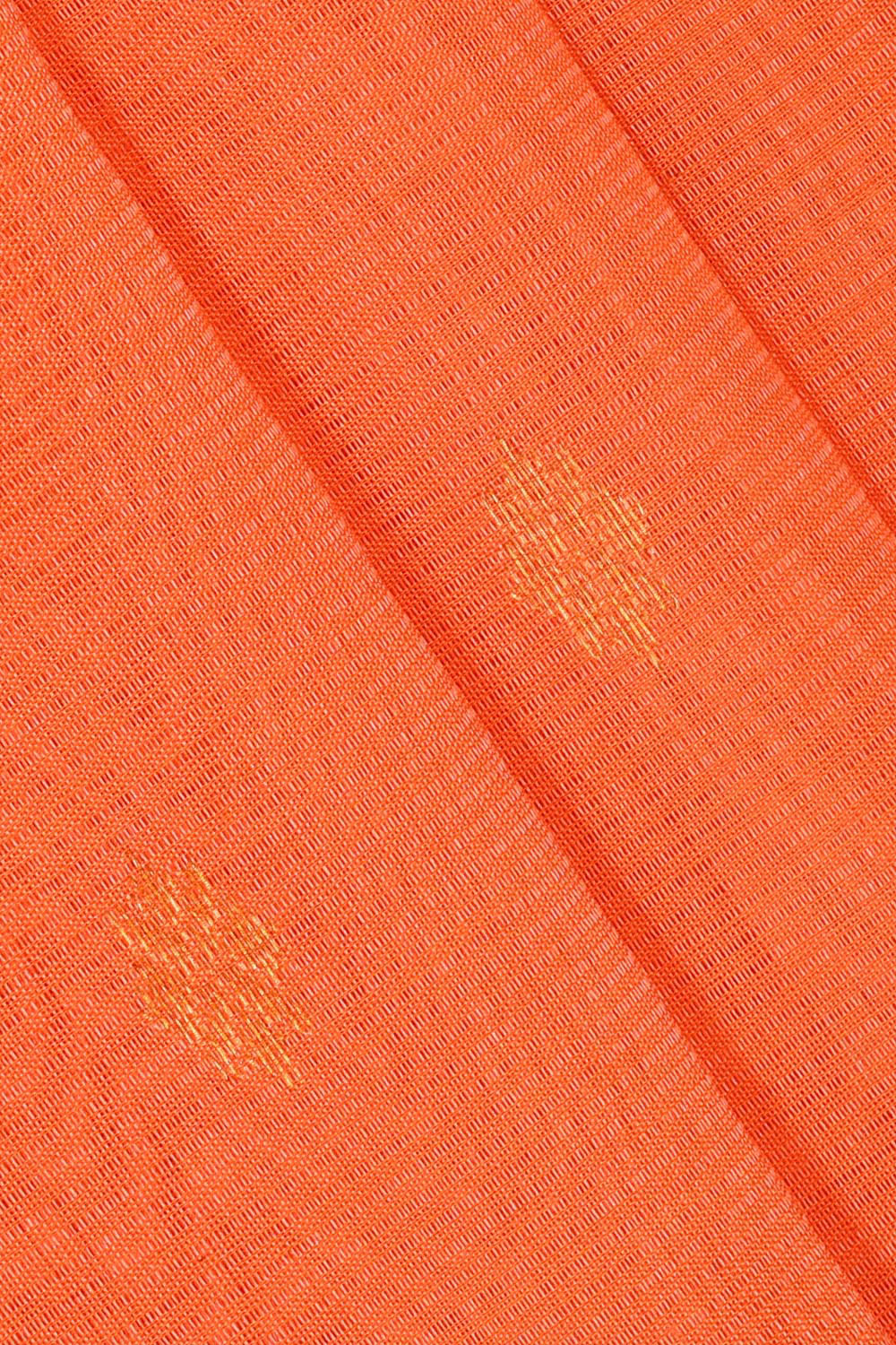 Kuppadam Silk Cotton Orange Saree