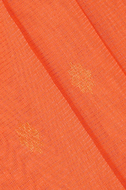 Image of Kuppadam Silk Cotton Orange Saree