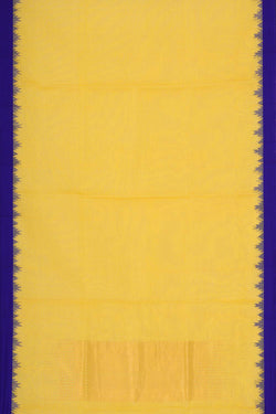 Collection of Uppada Handwoven Yellow Jamdani Saree in a gallery layout