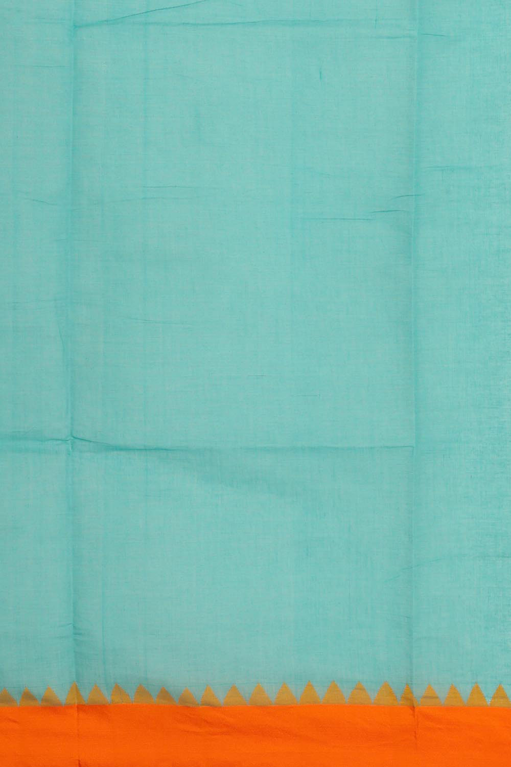 Collection of Uppada Handwoven Cotton Aqua Blue Jamdani Saree in a gallery layout