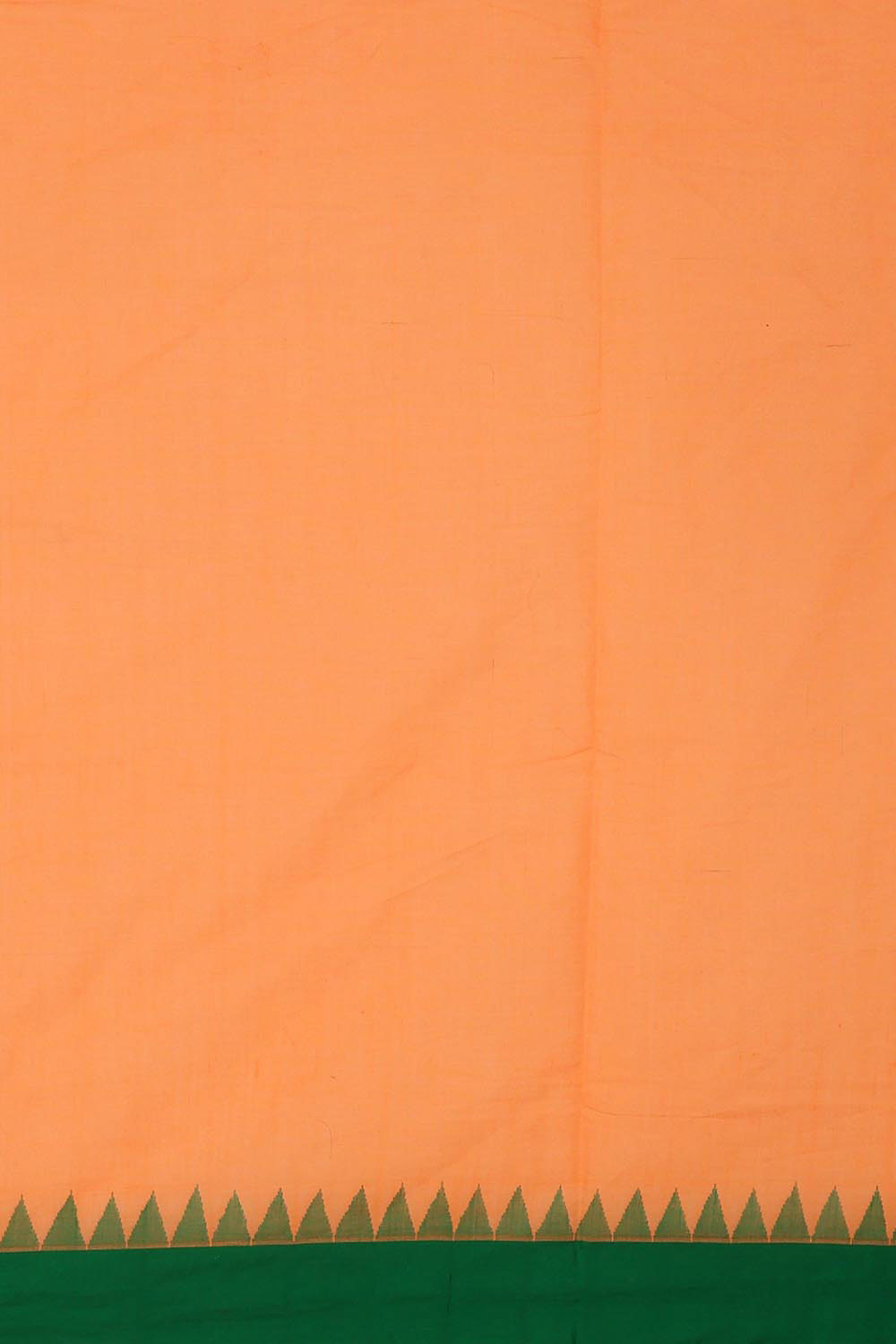 Collection of Uppada Handwoven Cotton Light Orange Jamdani Saree in a gallery layout