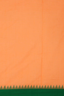 Collection of Uppada Handwoven Cotton Light Orange Jamdani Saree in a gallery layout