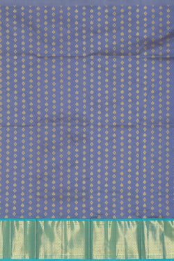 Image of Kanchipattu Purple Blue Pavada Unstitched Set