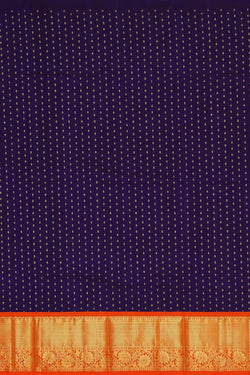 Image of Kanchipattu Purple Pavada Unstitched Set