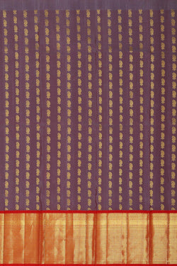 Image of Kanchipattu Dark Mauve Pavada Unstitched Set