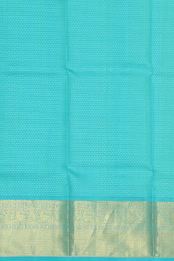 Image of Kanchipattu Pista Green Pavada Unstitched Set