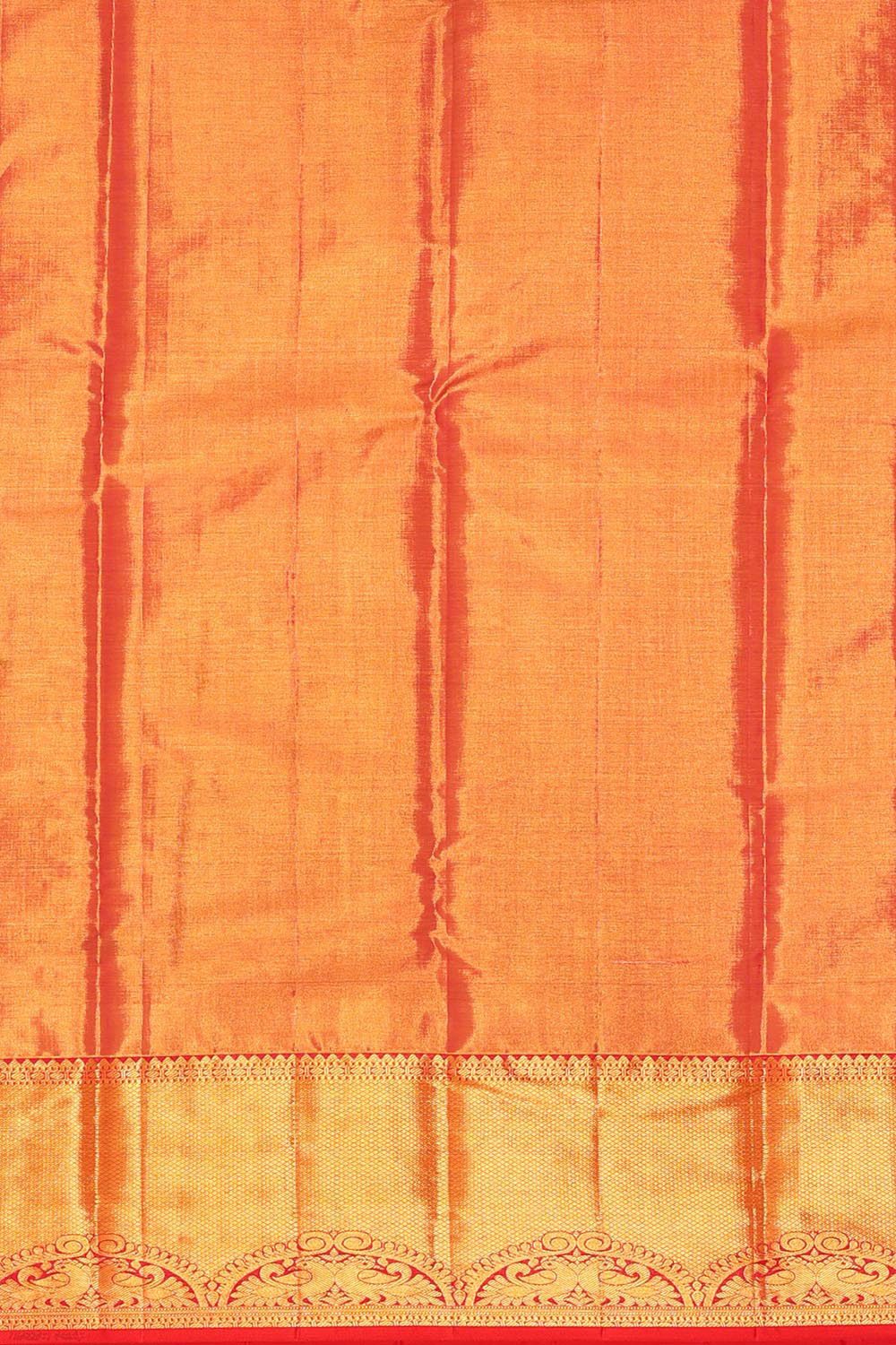 Kanchipattu Golden Yellow Tissue Brocade Saree