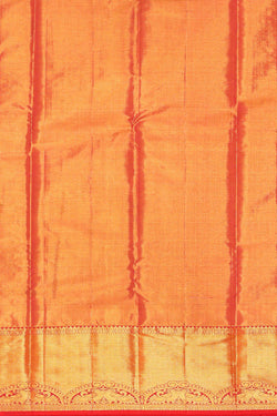 Image of Kanchipattu Golden Yellow Tissue Brocade Saree