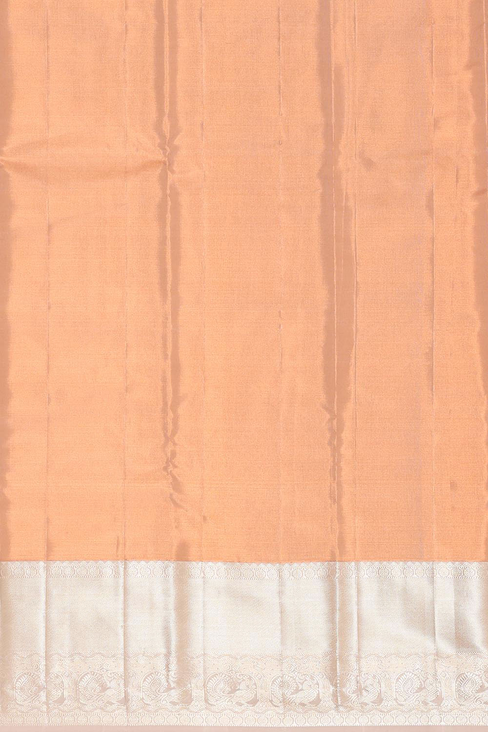 Kanchipattu Peach Tissue Brocade Saree