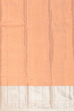 Image of Kanchipattu Peach Tissue Brocade Saree