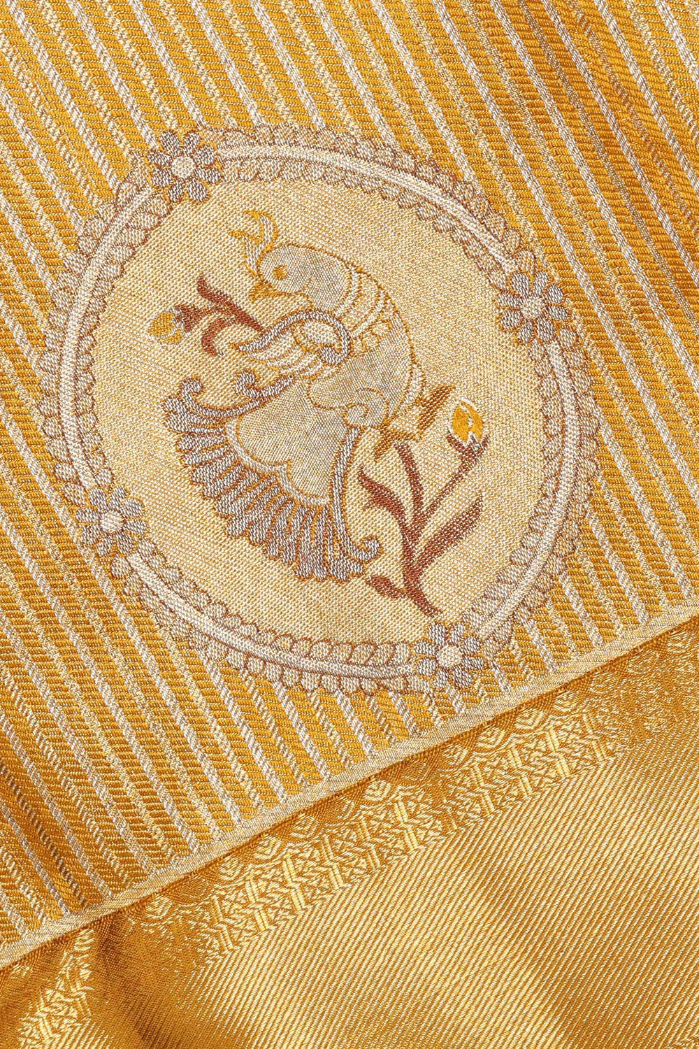 Kanchipattu Gold Brocade Saree