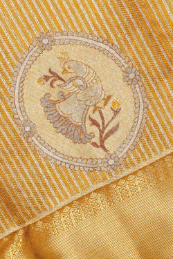 Image of Kanchipattu Gold Brocade Saree