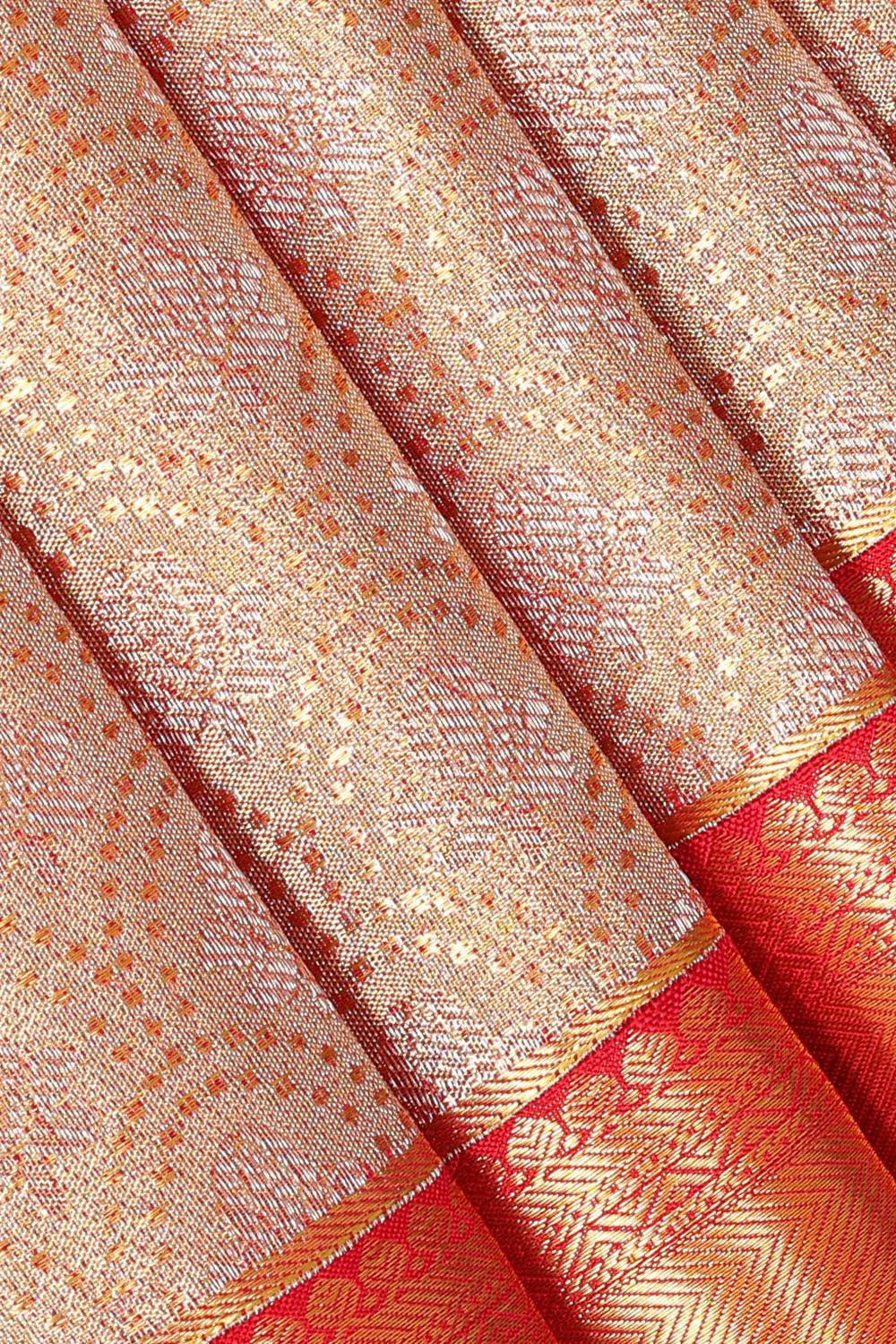 Kanchipattu Gold Tissue Brocade Saree