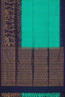 Image of Spring Green Silk Saree