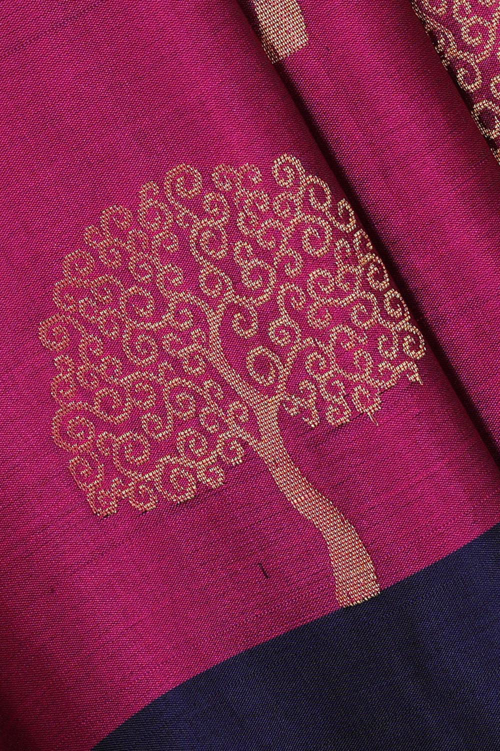 Manipur Silk Magenta Saree