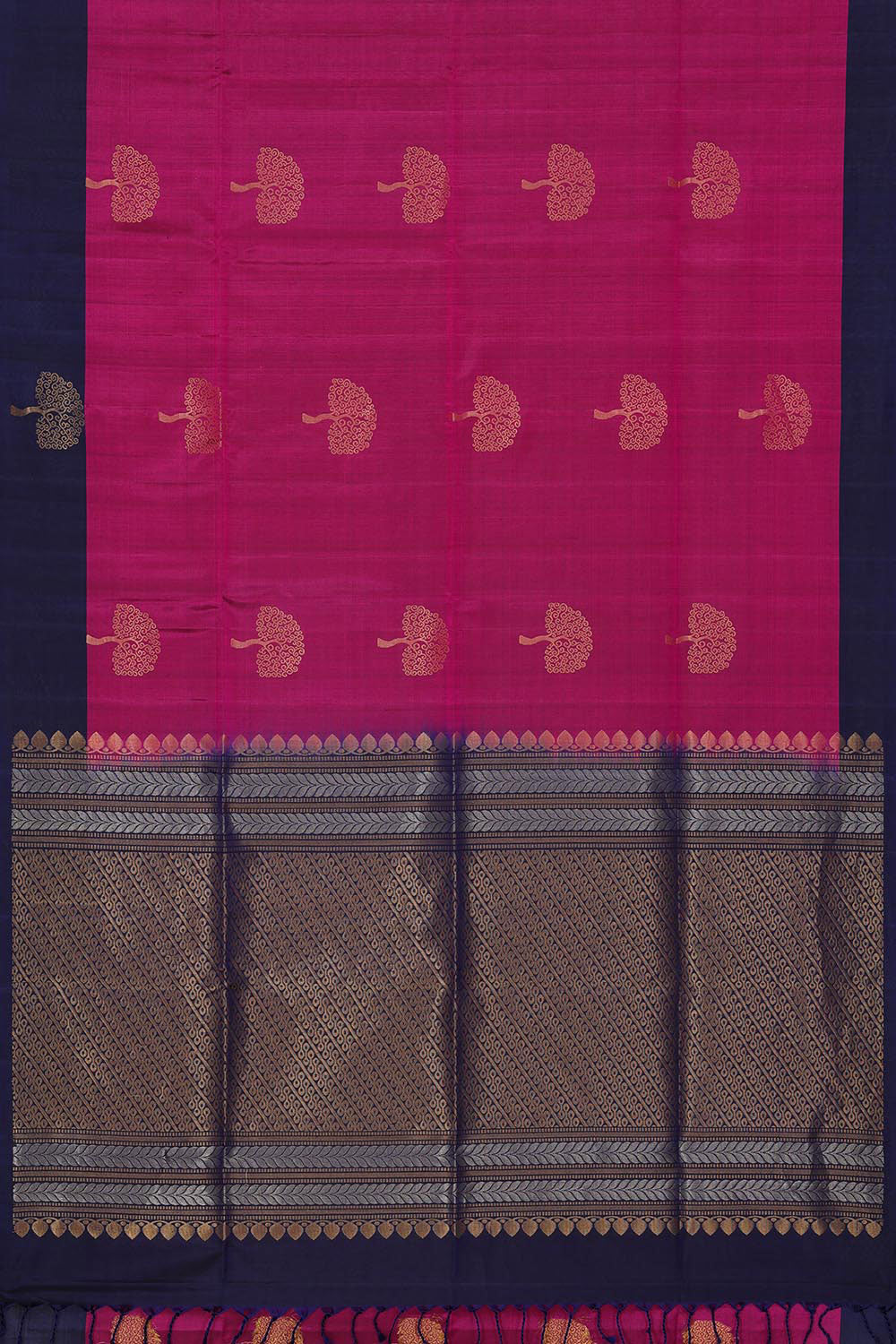 Manipur Silk Magenta Saree