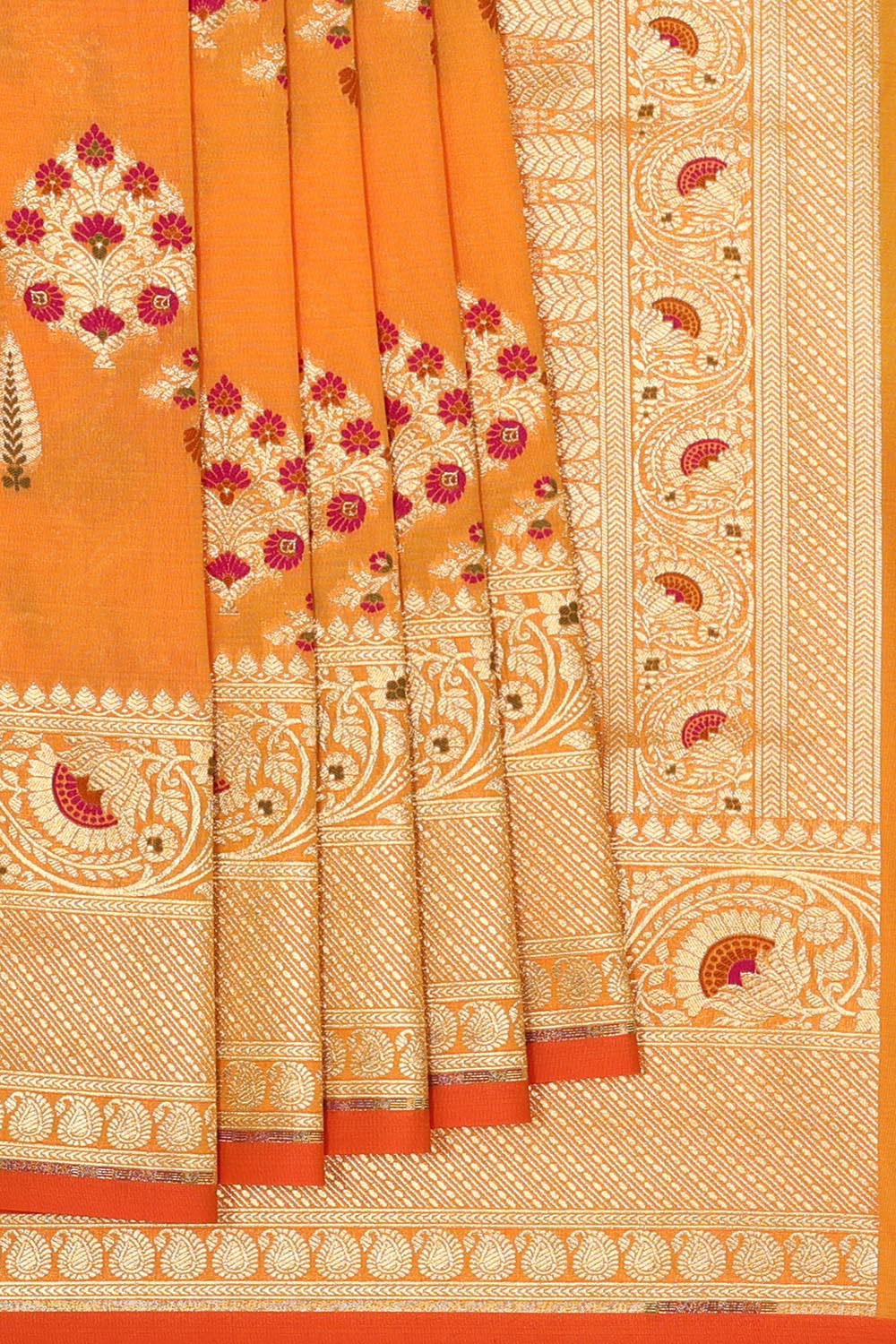 Banarasi Silk Peach Saree