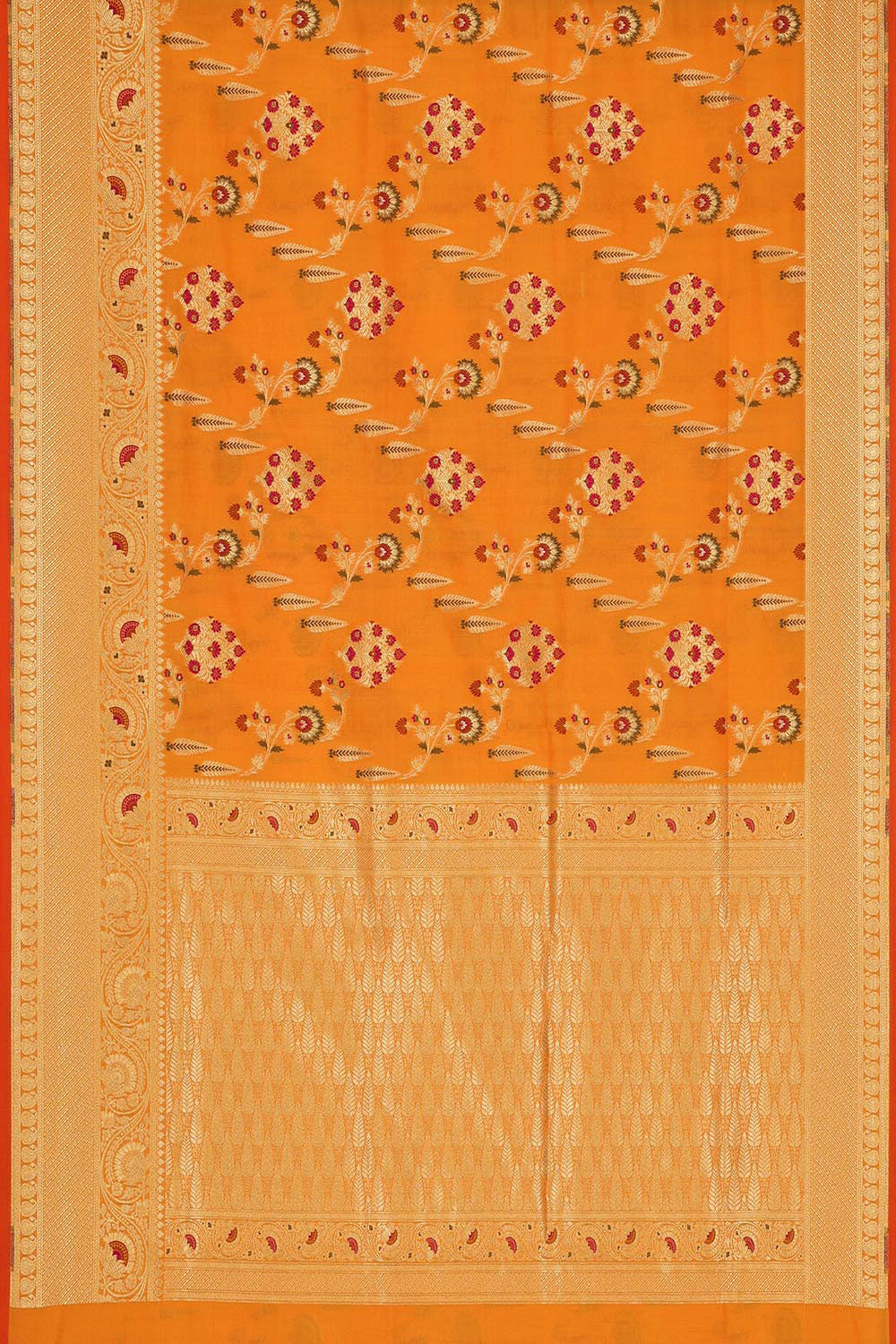 Banarasi Silk Peach Saree