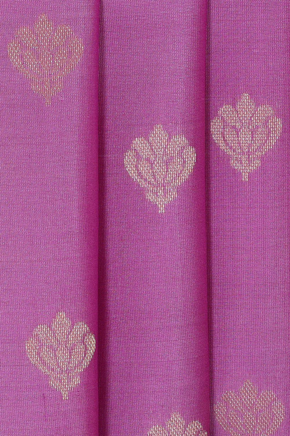 Collection of Lavender Pink Soft Silk Saree in a gallery layout