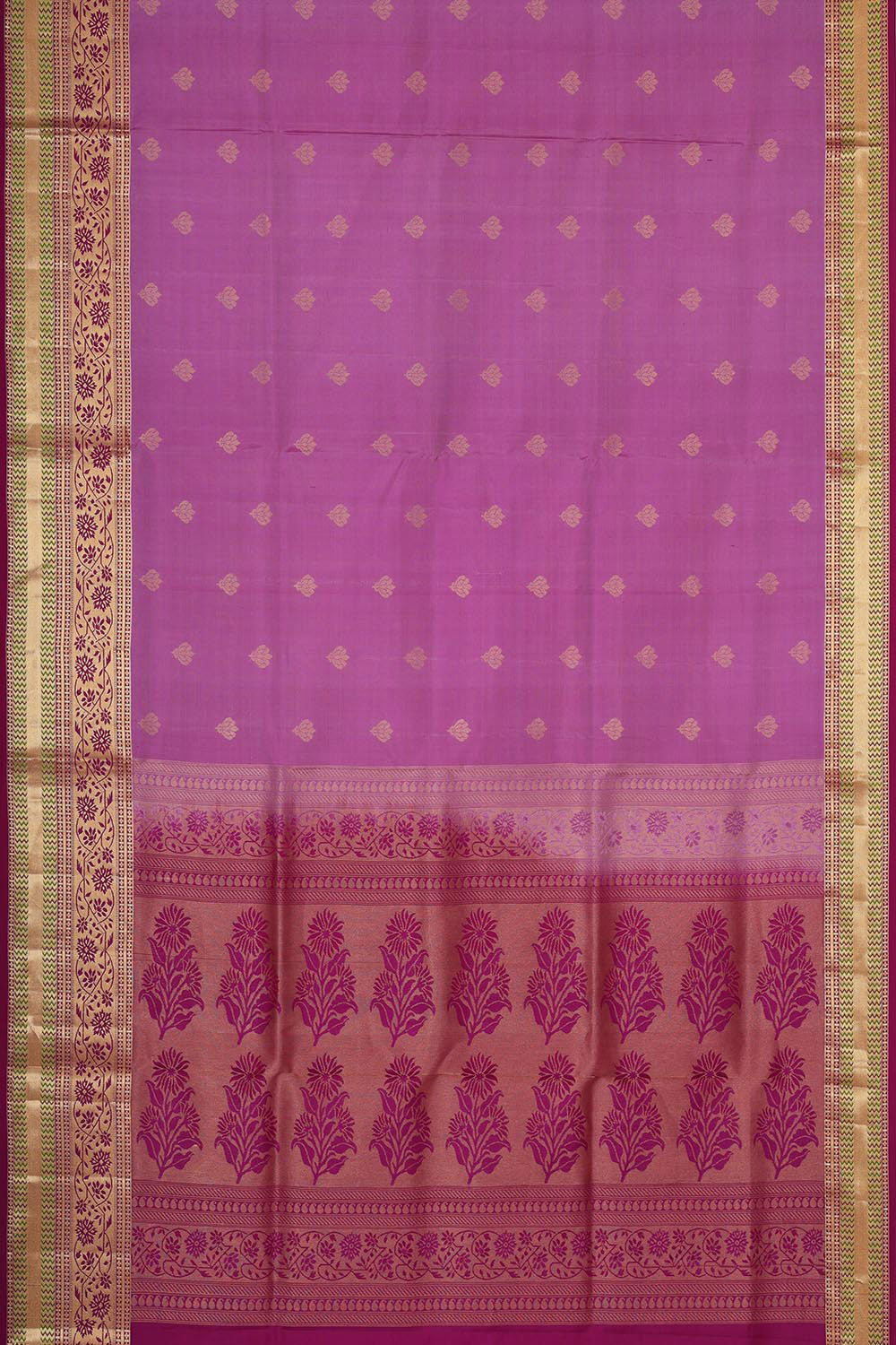 Collection of Lavender Pink Soft Silk Saree in a gallery layout