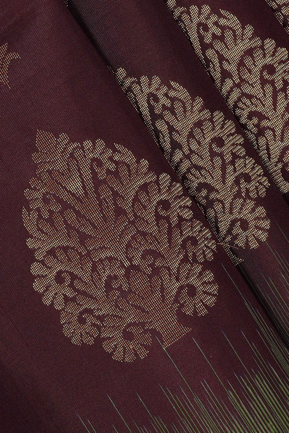 Manipur Silk Maroon Saree