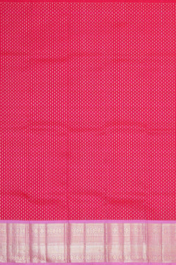 Image of Kanchipattu Rani Pink Pavada Unstitched Set