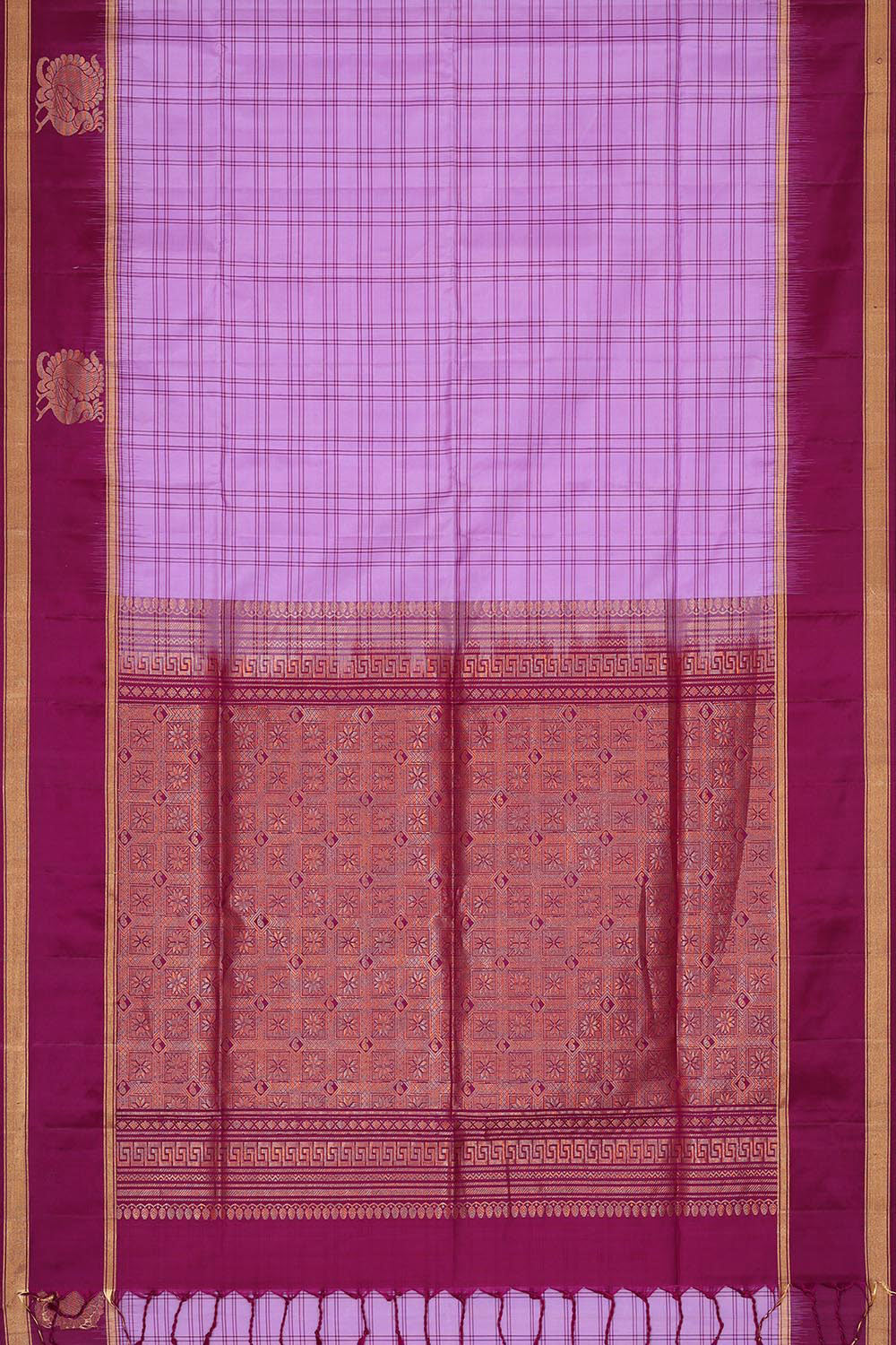 Lavender Silk Saree