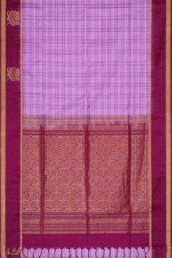 Image of Lavender Silk Saree