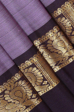 Image of Kanchipattu Dark Lavender Saree