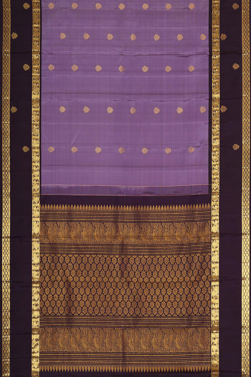 Kanchipattu Dark Lavender Saree