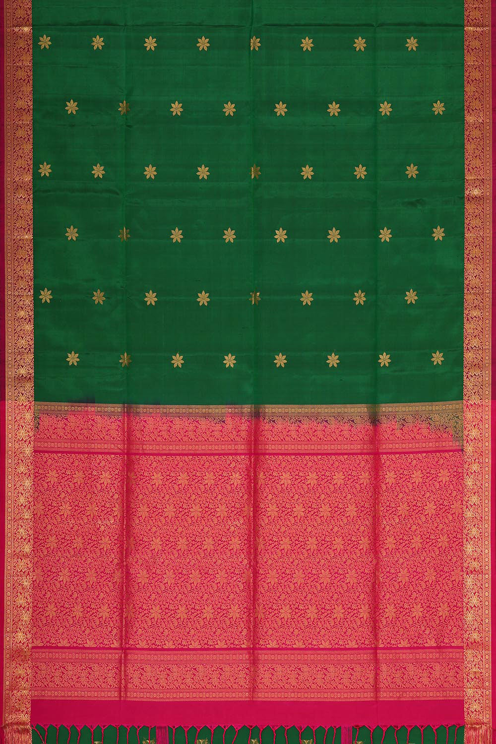 Emerald Green Silk Saree