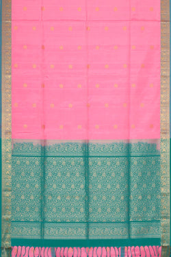 Image of Rose Pink Silk Saree