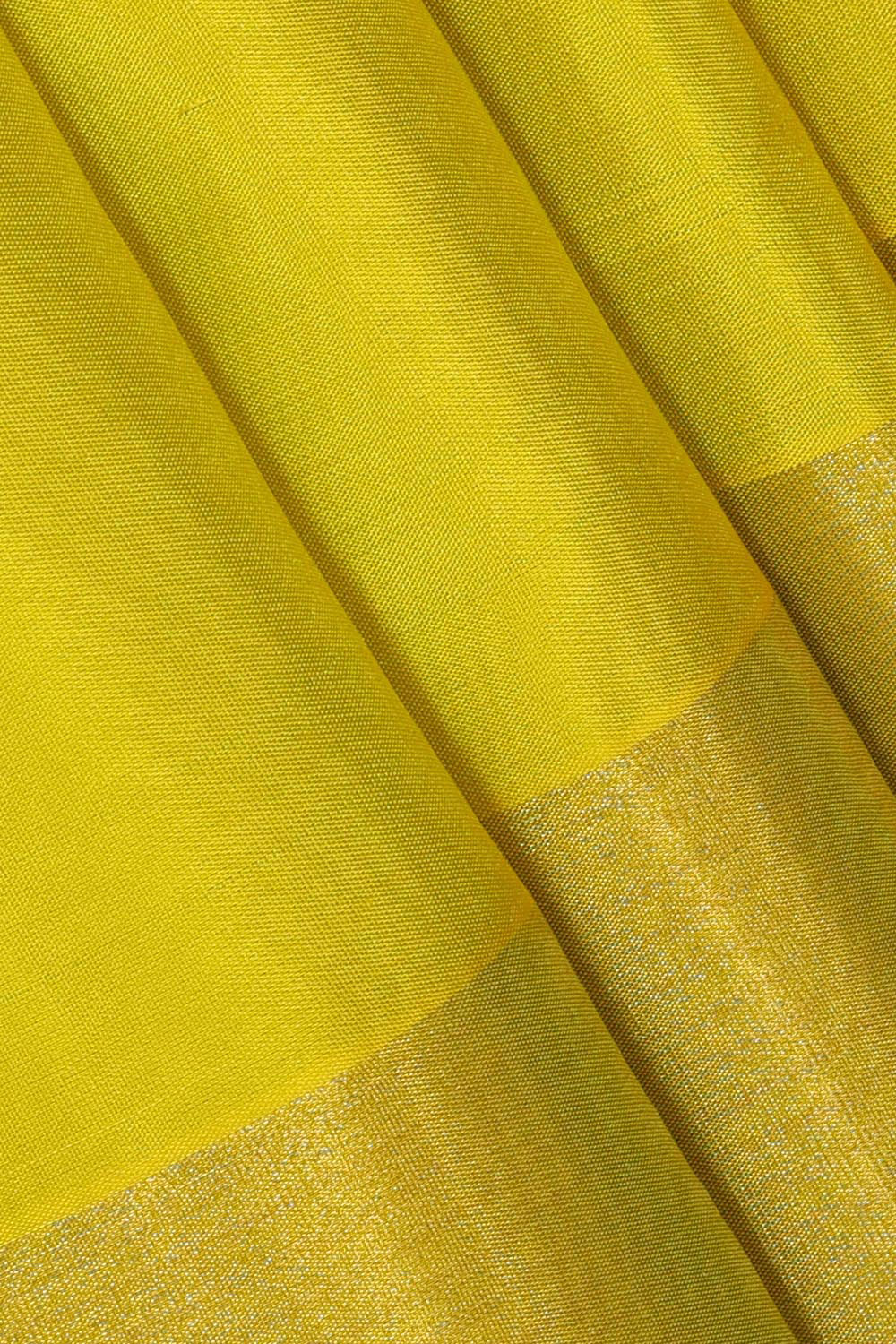 Collection of Greenish Yellow Soft Silk Saree in a gallery layout