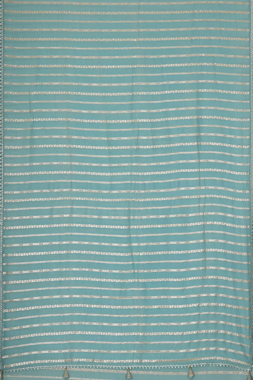 Collection of Glass Tissue Light Blue Saree in a gallery layout