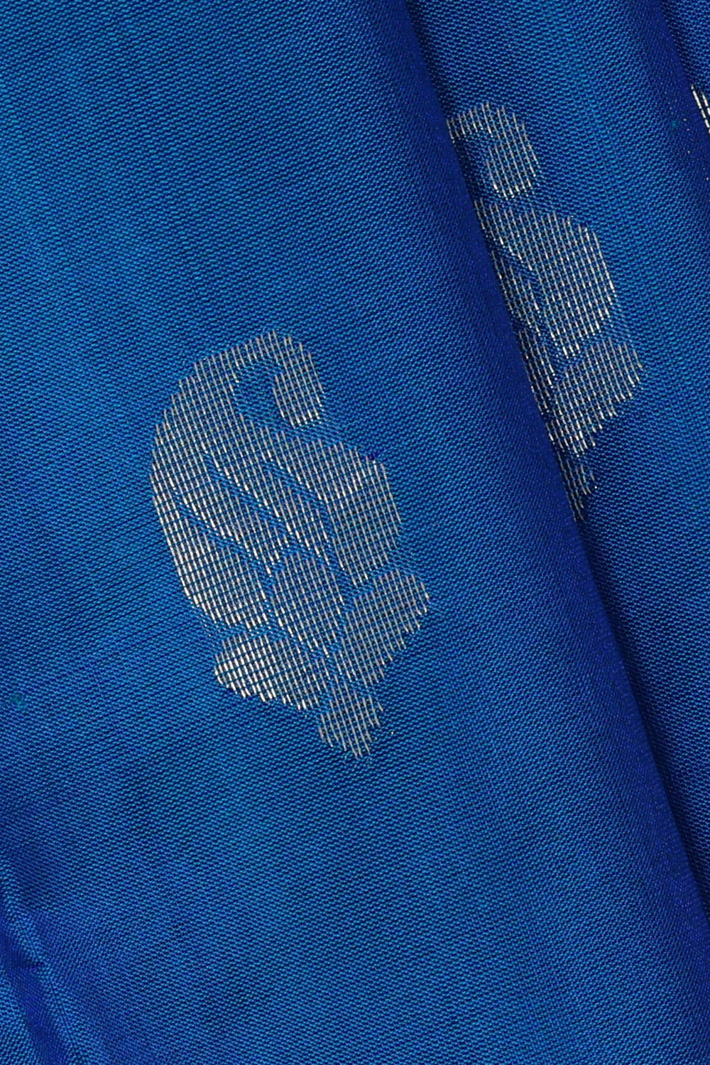 Image of Blue Mangalagiri Silk Saree