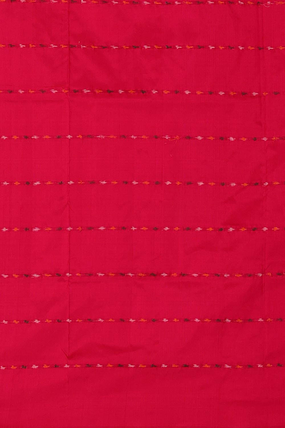 Image of Ikat Silk Violet Saree